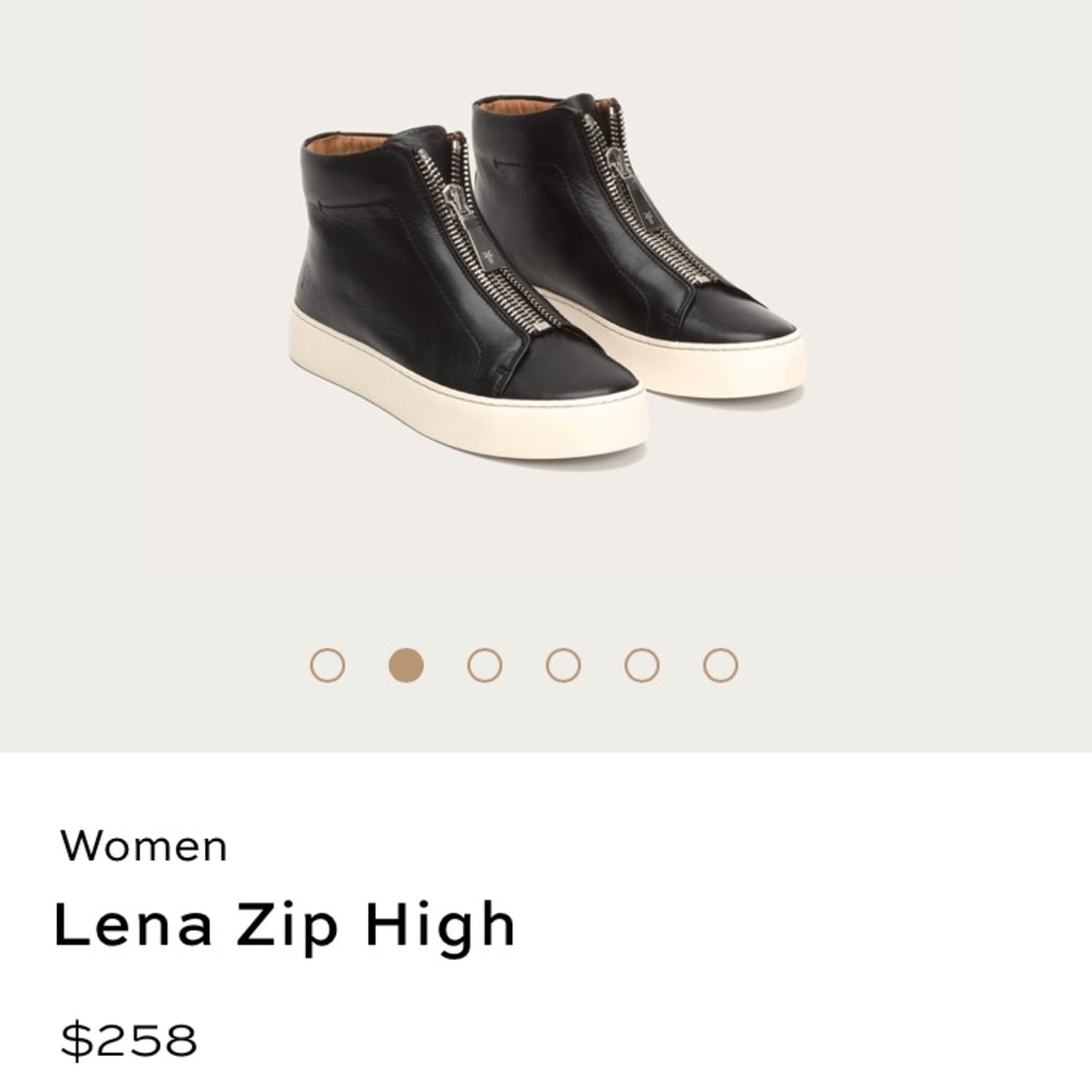 Frye zip up sneakers
